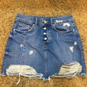 Zara TRF Denim Skirt